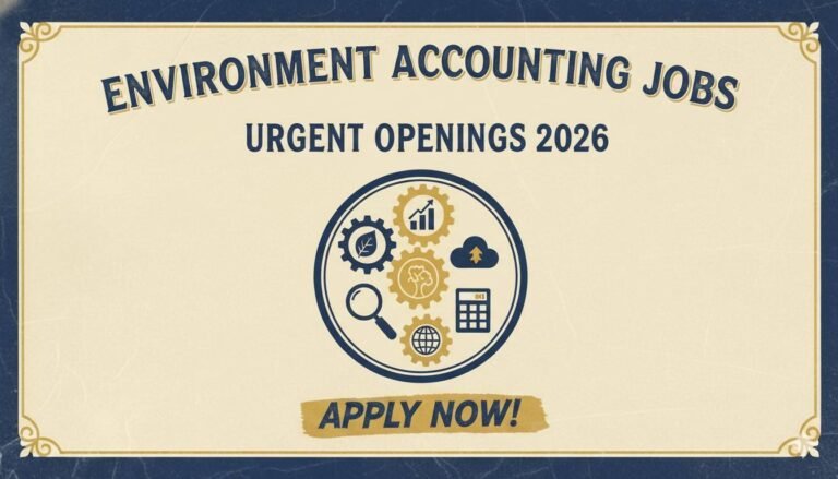 Environment Accounting Jobs Urgent Openings 2026