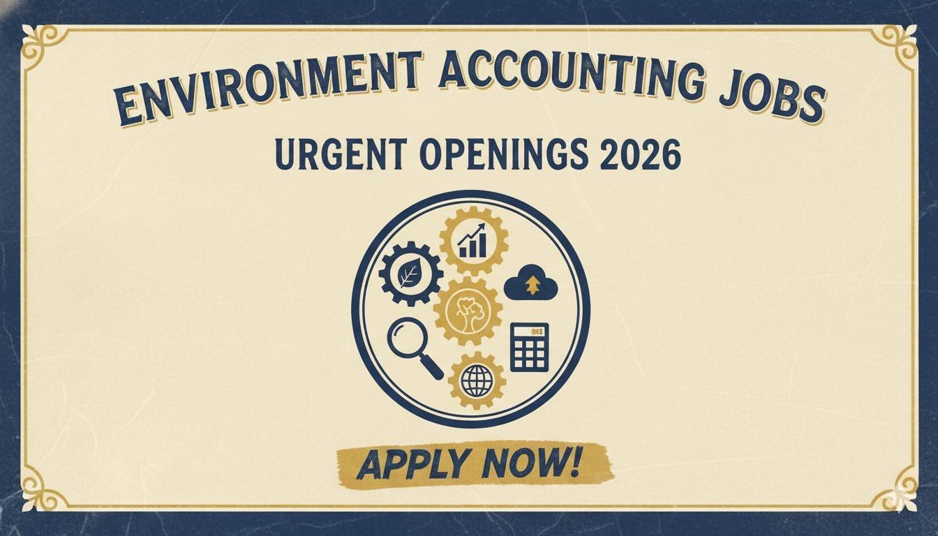 Environment Accounting Jobs Urgent Openings 2026
