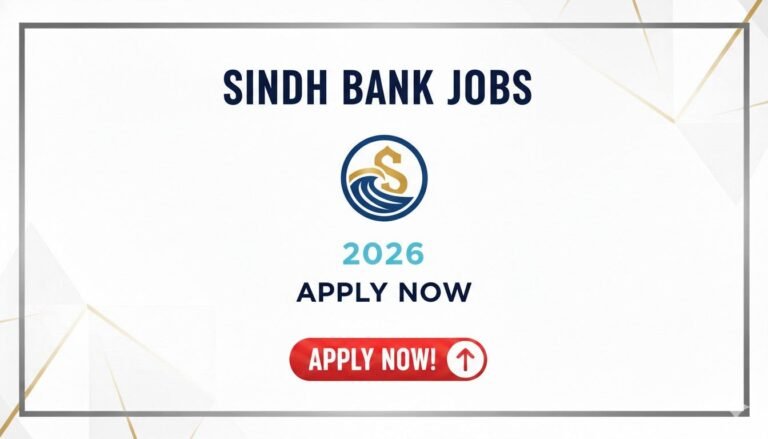 Sindh Bank Jobs 2026 Apply Now