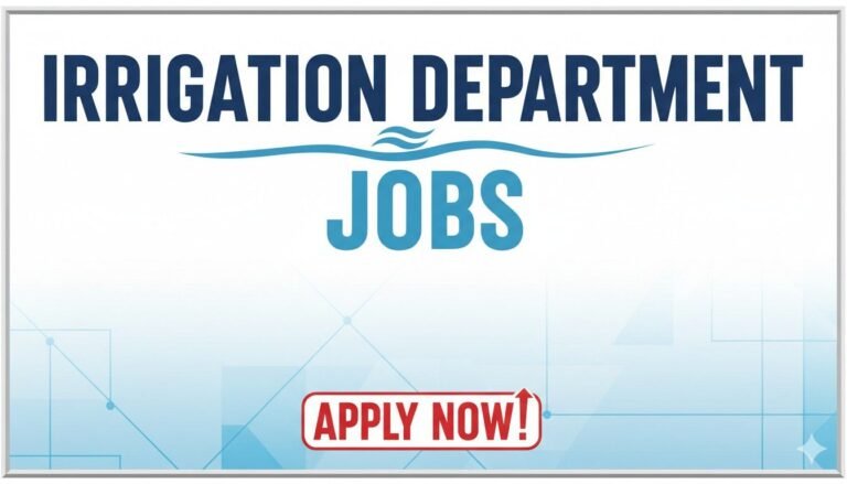 Irrigation Department Jobs Latest Apply now