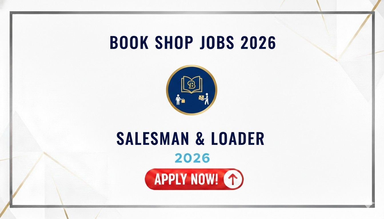 Book Shop Jobs 2026 Salesman & Loader apply now
