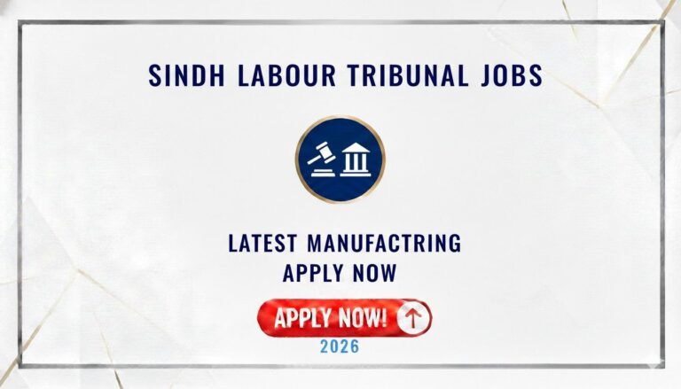 Sindh Labour Tribunal Jobs 2026 Apply Now