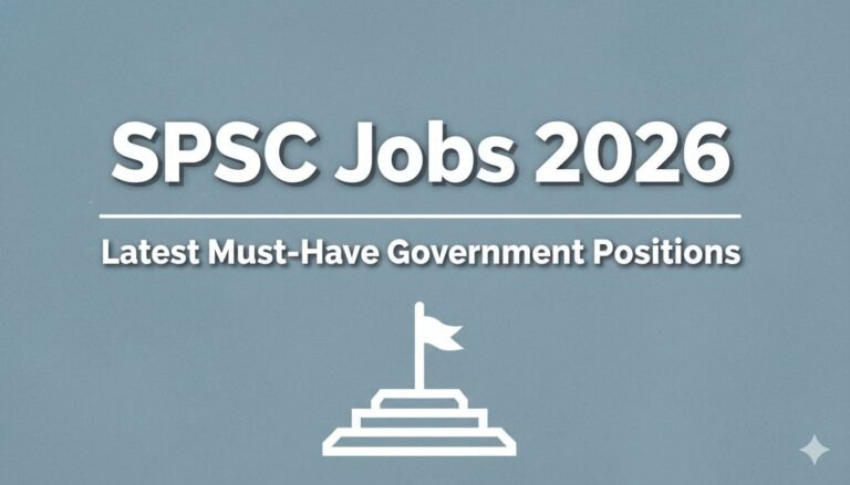 SPSC Jobs 2026 Latest Must-Have Government Positions