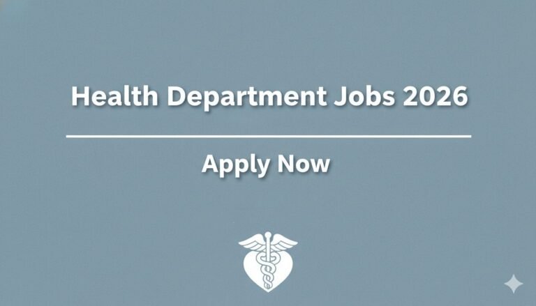 Health Department Jobs 2026 Apply Now