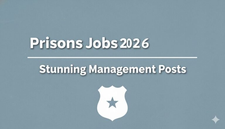 Prisons Jobs Stunning Management Posts 2026
