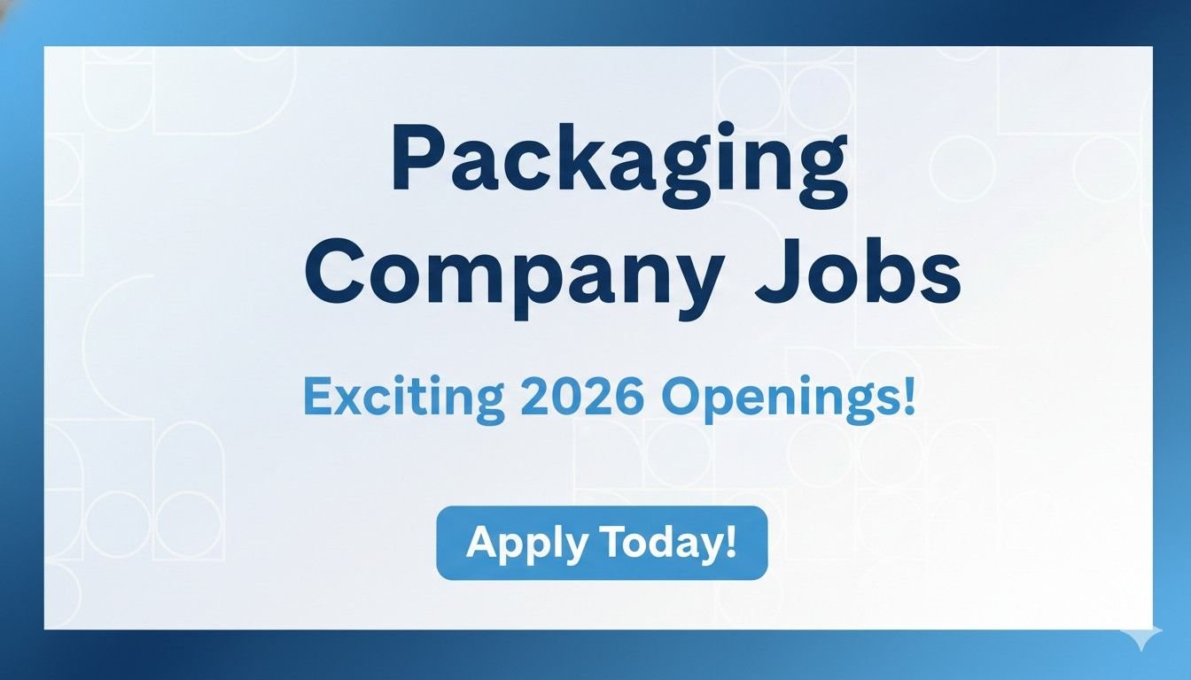 Packaging Company Jobs Exciting 2026 Openings