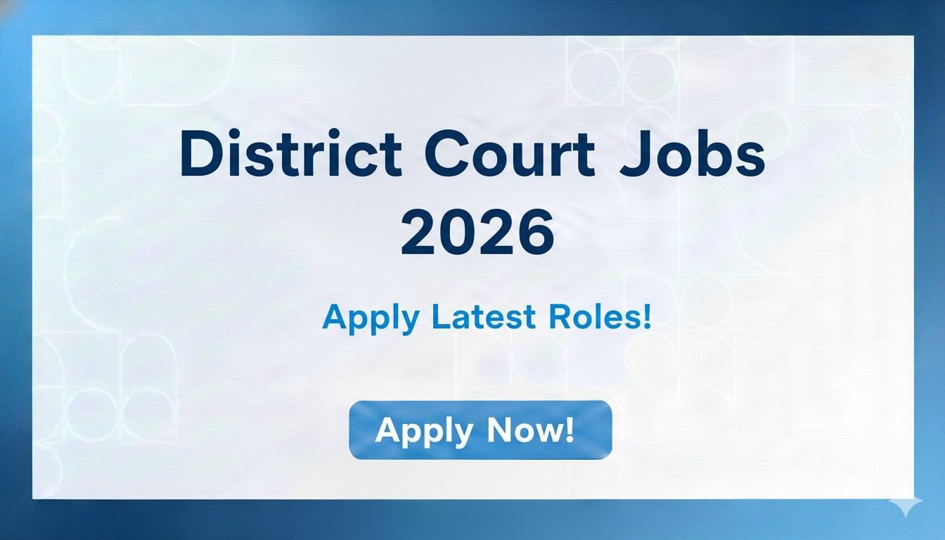 District Court Jobs 2026 Apply Latest Roles