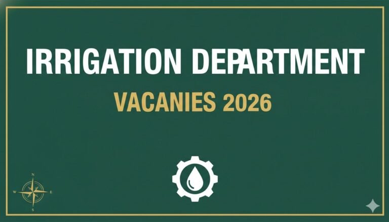 Irrigation Department Jobs Latest 2026 Vacancies