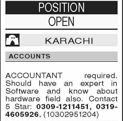 Accounting Jobs Urgent Private Company Vacancies