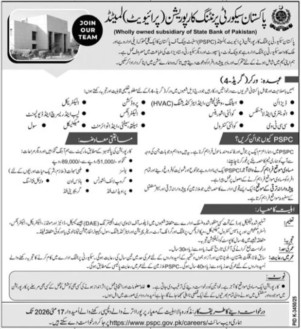 Latest PSPC Management Jobs 2026 Vacancies