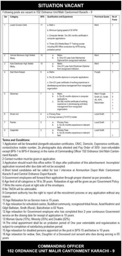 COD Latest Army Jobs Apply Now