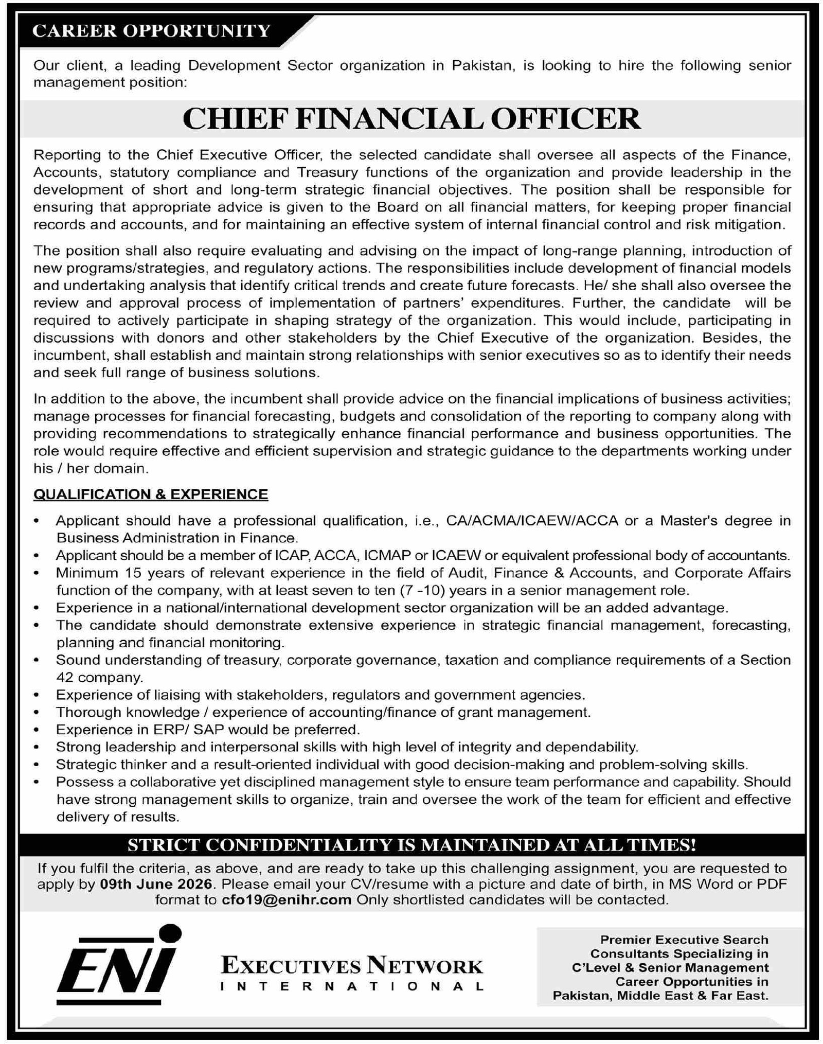 CFO Jobs 2026 Exclusive Finance Executive Roles