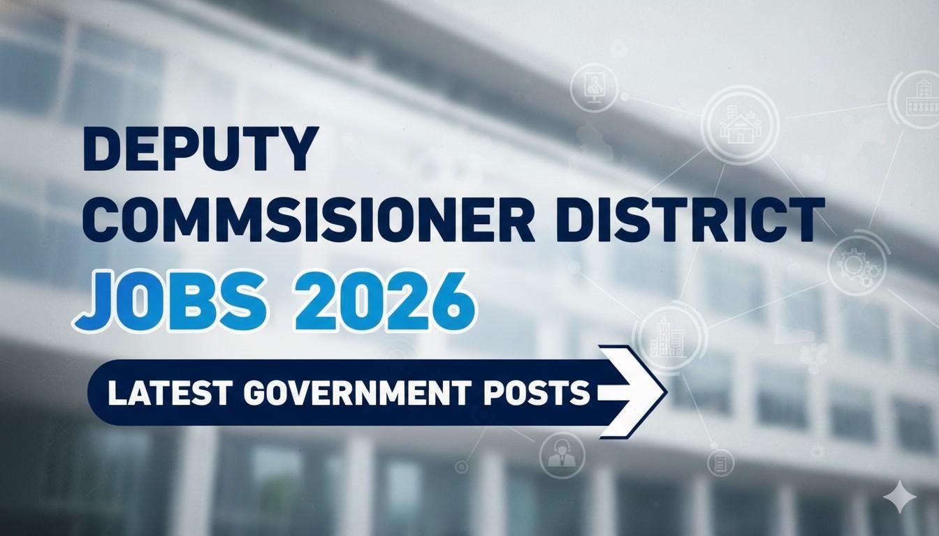 Deputy Commissioner District Jobs 2026 Latest Government Posts