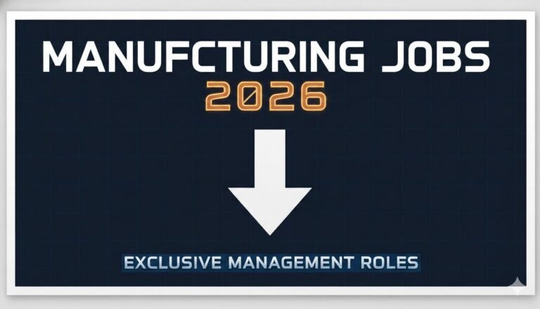 Manufacturing Jobs 2026 Exclusive Management Roles