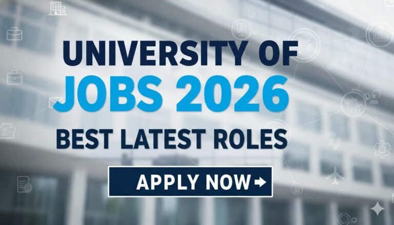 University of Jobs 2026 Apply Now