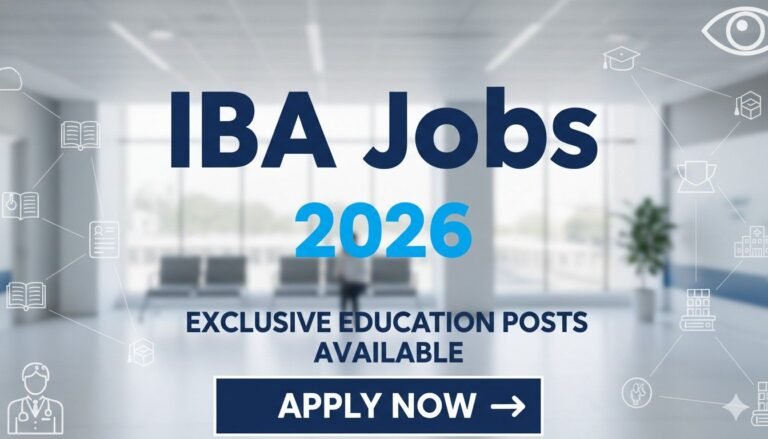 IBA Jobs 2026 Exclusive Education Posts Available