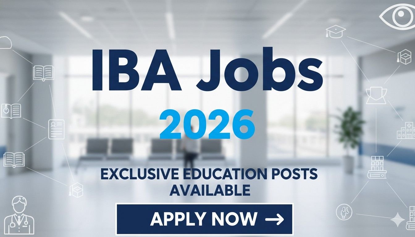 IBA Jobs 2026 Exclusive Education Posts Available