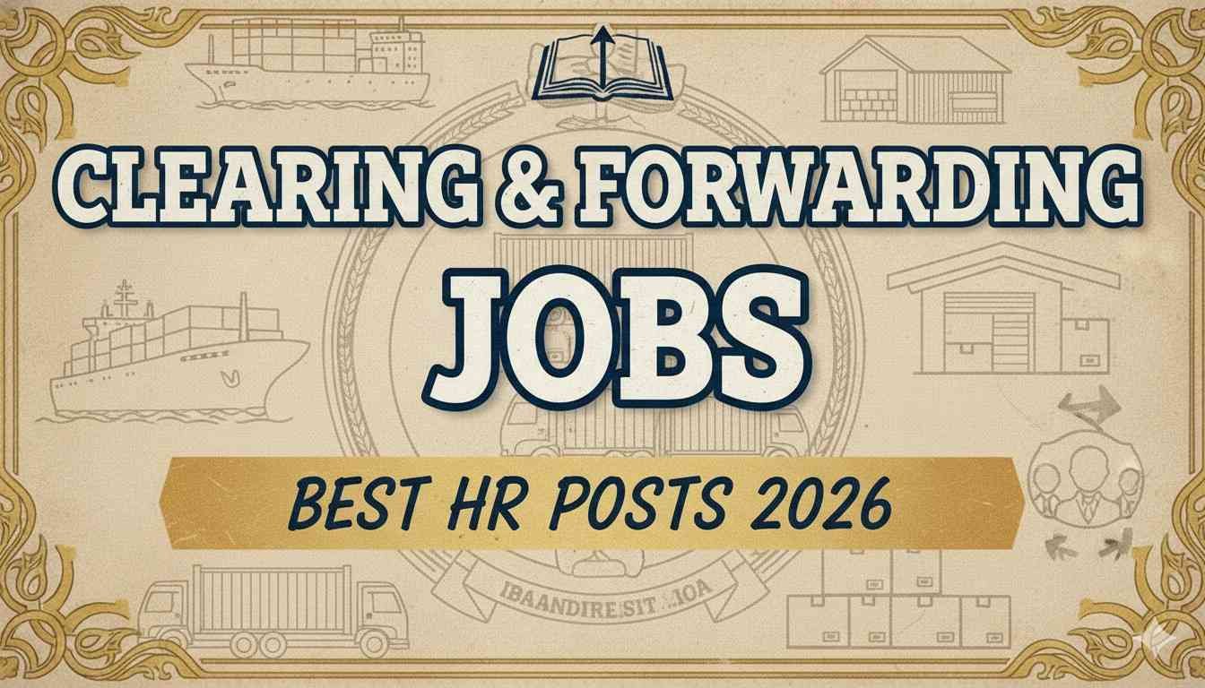 Clearing & Forwarding Jobs Best HR Posts 2026