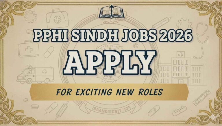 PPHI Sindh Jobs 2026 Apply For Exciting New Roles