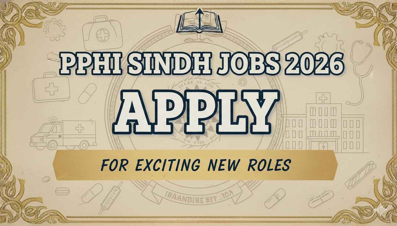 PPHI Sindh Jobs 2026 Apply For Exciting New Roles
