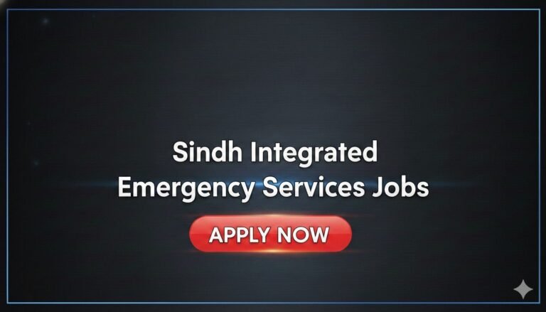 Sindh Integrated Emergency Services Jobs apply now