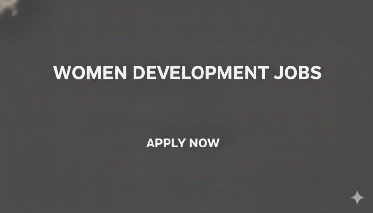 Women Development Jobs Apply Now