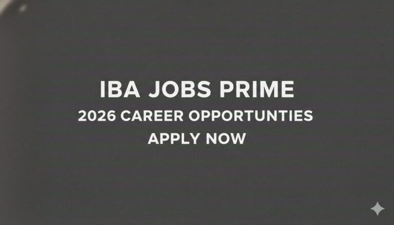 IBA Jobs Prime 2026 Career Opportunities