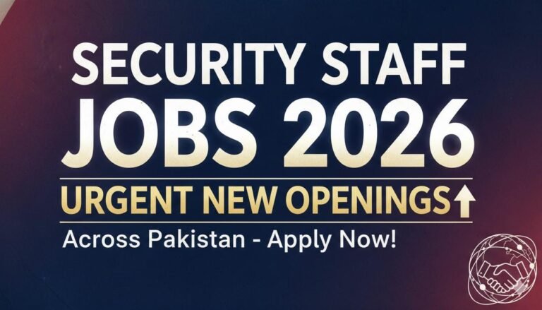 Security Staff Jobs 2026 Urgent New Openings