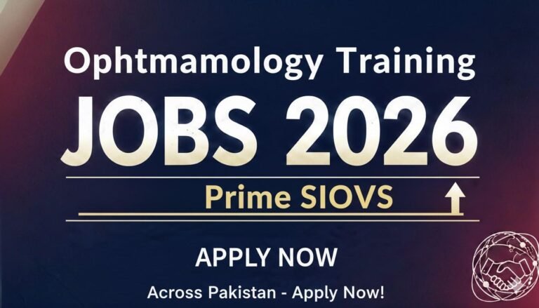 Ophthalmology Training Jobs Prime SIOVS 2026 Apply now