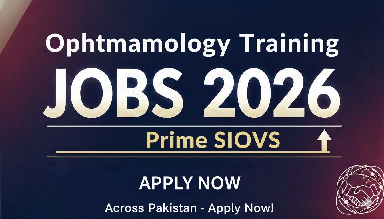Ophthalmology Training Jobs Prime SIOVS 2026 Apply now