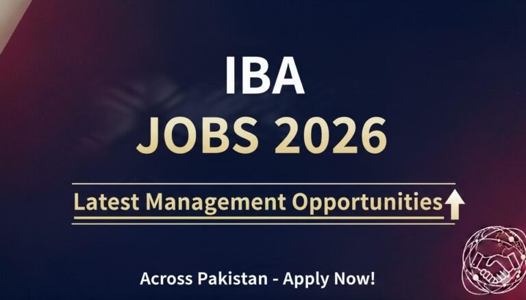IBA Jobs 2026 Latest Management Opportunities