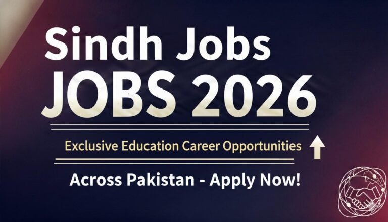 Sindh Jobs 2026 Exclusive Education Career Opportunities