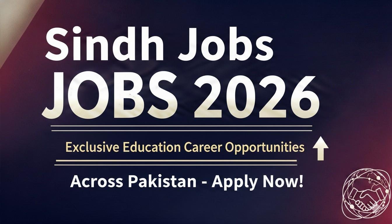 Sindh Jobs 2026 Exclusive Education Career Opportunities