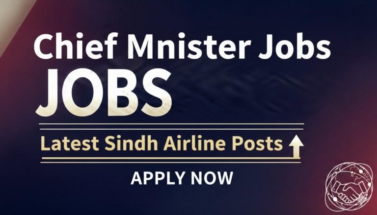 Chief Minister Secretariat Jobs Latest Sindh Airline Posts