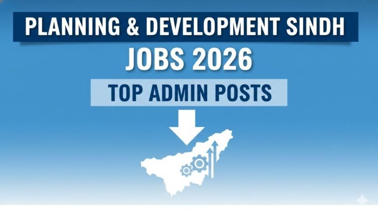 Planning & Development Sindh Jobs 2026 apply now