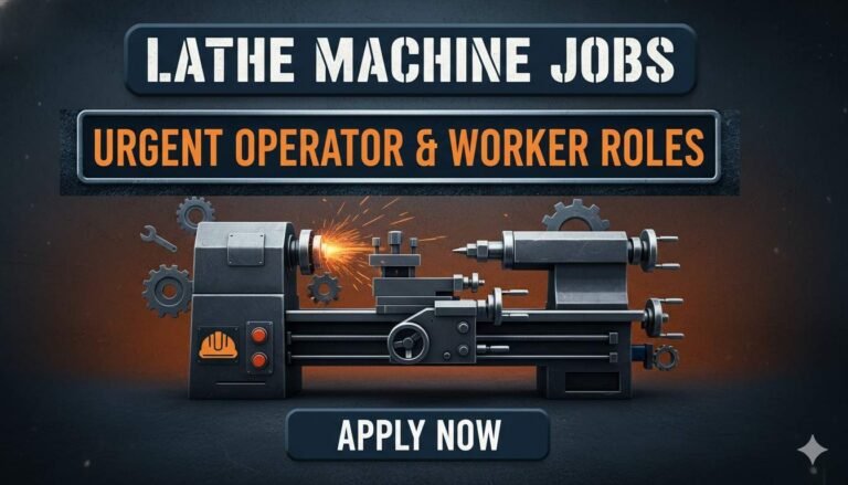 Lathe Machine Jobs Urgent Operator & Worker Roles
