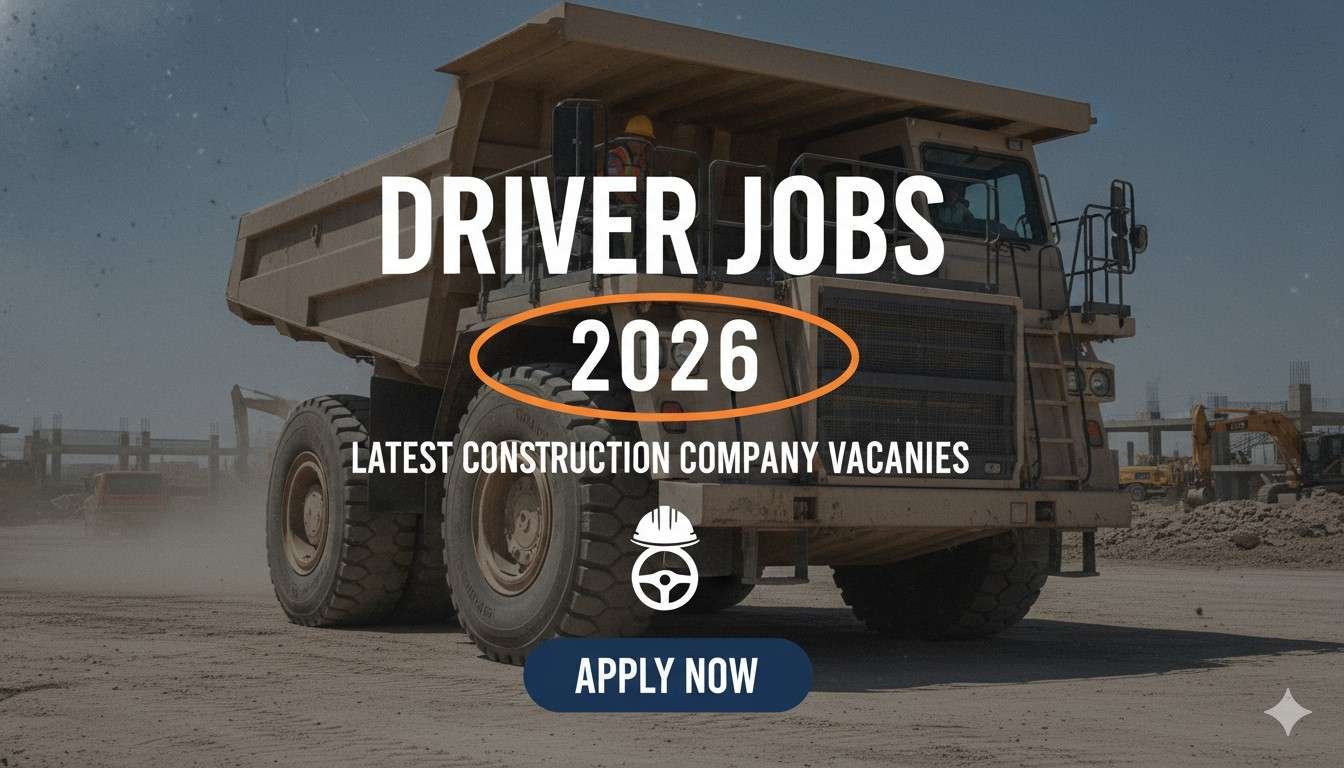 Driver Jobs 2026 Latest Construction Company Vacancies
