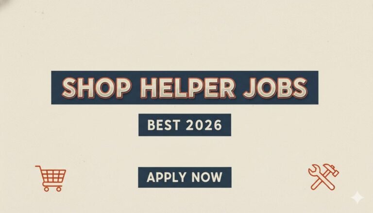 Shop Helper Jobs Best 2026 apply now