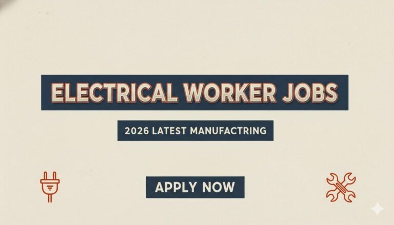 Electrical Worker Jobs 2026 Latest Manufacturing