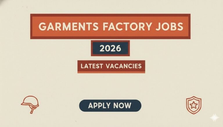 Garments Factory Jobs 2026 Latest Vacancies
