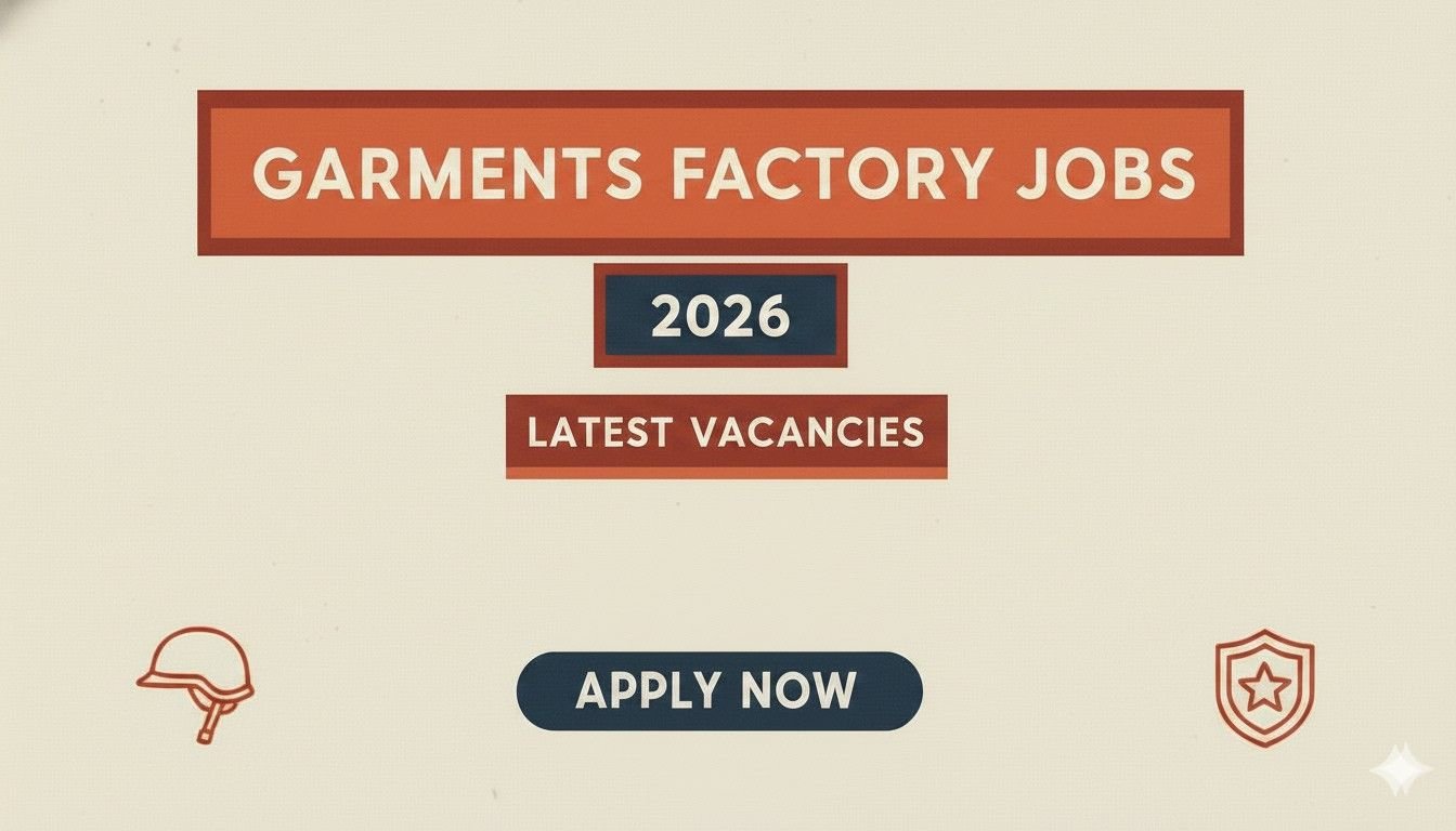 Garments Factory Jobs 2026 Latest Vacancies