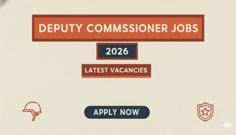 Deputy Commissioner Jobs 2026 Apply Now