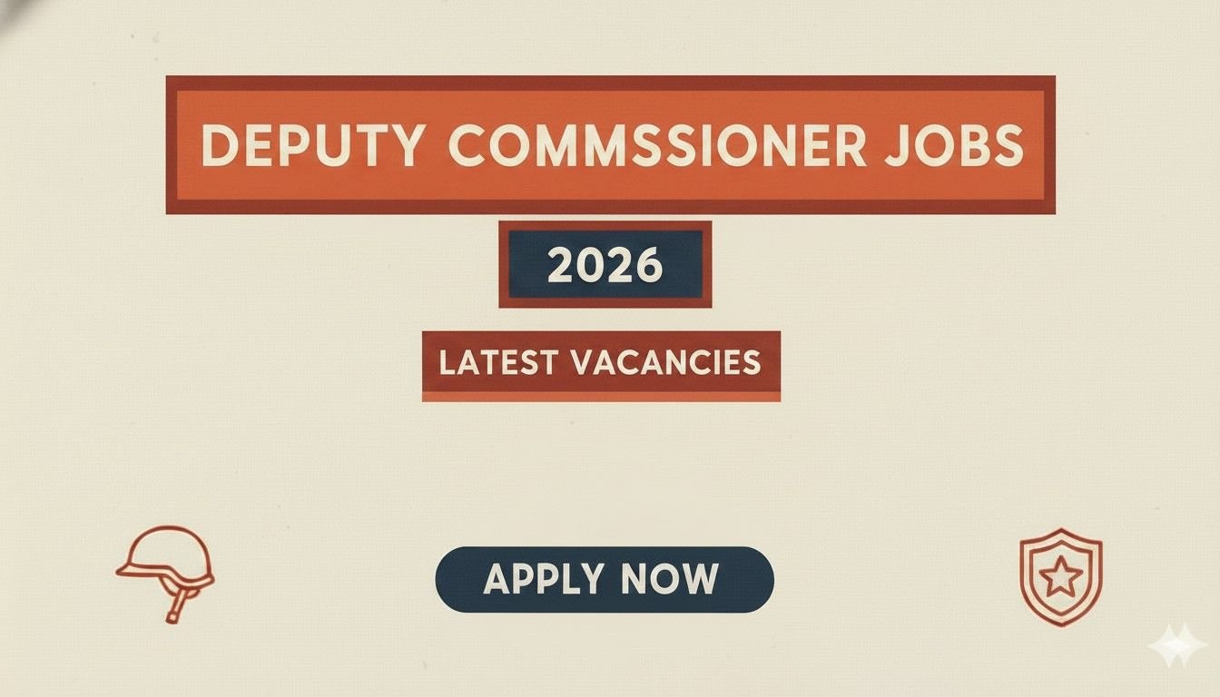 Deputy Commissioner Jobs 2026 Apply Now
