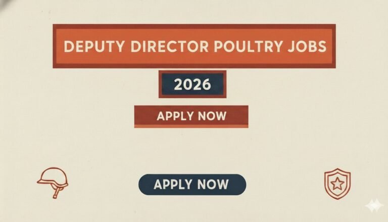 Deputy Director Poultry Jobs 2026 apply now