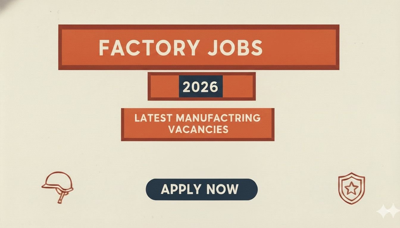 Factory Jobs 2026 Latest Manufacturing Vacancies