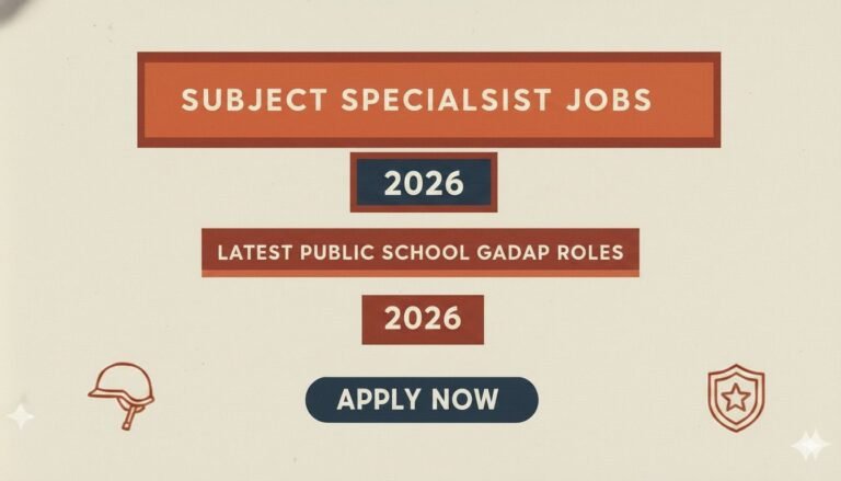 Subject Specialist Jobs Latest Public School Gadap Roles