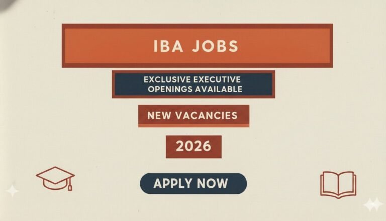 IBA Jobs 2026 Exclusive Executive Openings Available
