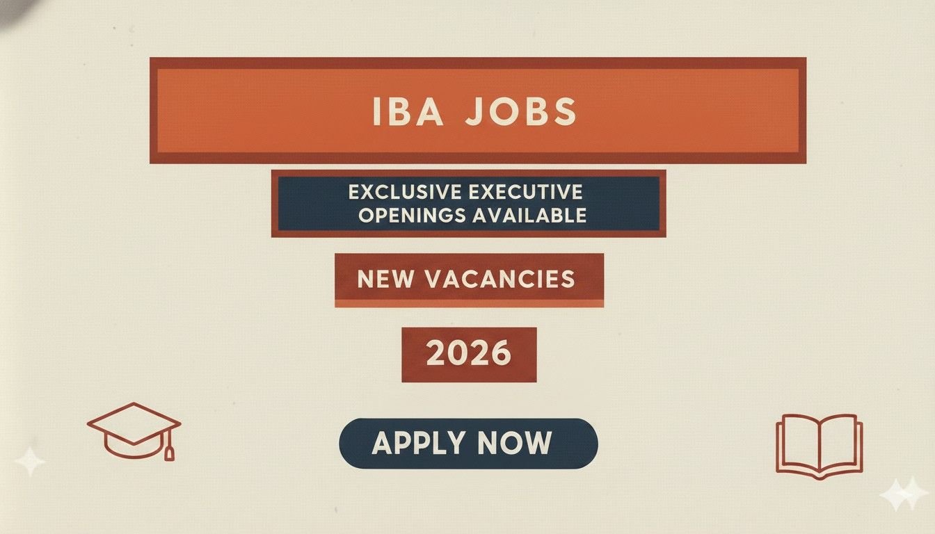 IBA Jobs 2026 Exclusive Executive Openings Available