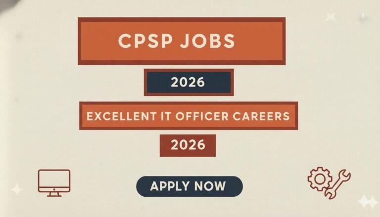 CPSP Jobs 2026 Excellent IT Officer Careers