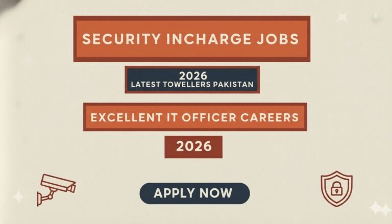 Security Incharge Jobs Latest Towellers Pakistan Vacancies